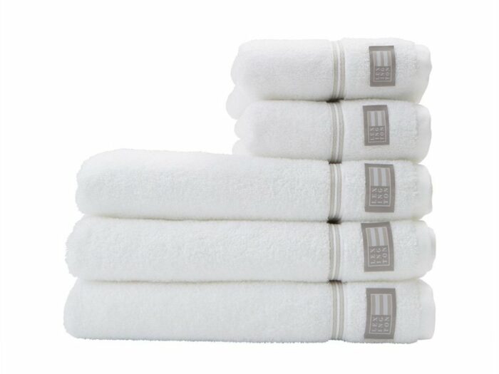 LEXINGTON Handtuch HOTEL TOWEL White/Beige, 50x70-0
