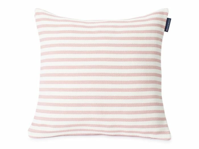 LEXINGTON Kissenhülle BLOCK STRIPED RECYCLED COTTON TWILL PILLOW COVER, Pink, 50 x 50-0