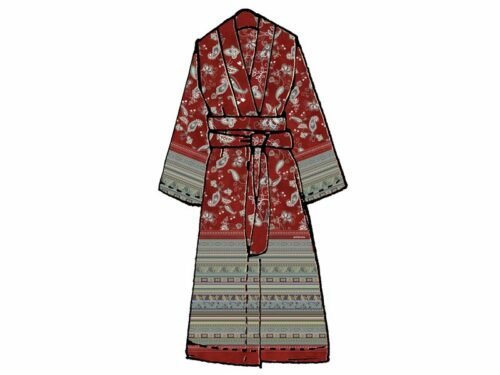 BASSETTI Kimono AMARANTO R1, Größe S/M - LIMITED EDITION-0