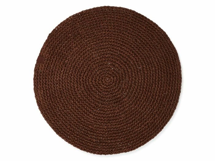 LEXINGTON Tischset ROUND RECYCLED PAPER STRAW PLACEMAT, 38 cm-0