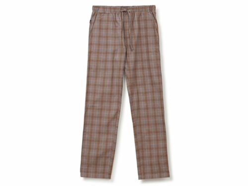 LEXINGTON Herren-Pyjama BROOKLIN ORGANIC COTTON FLANNEL PAJAMA Set, White/Gray, Größe L-0