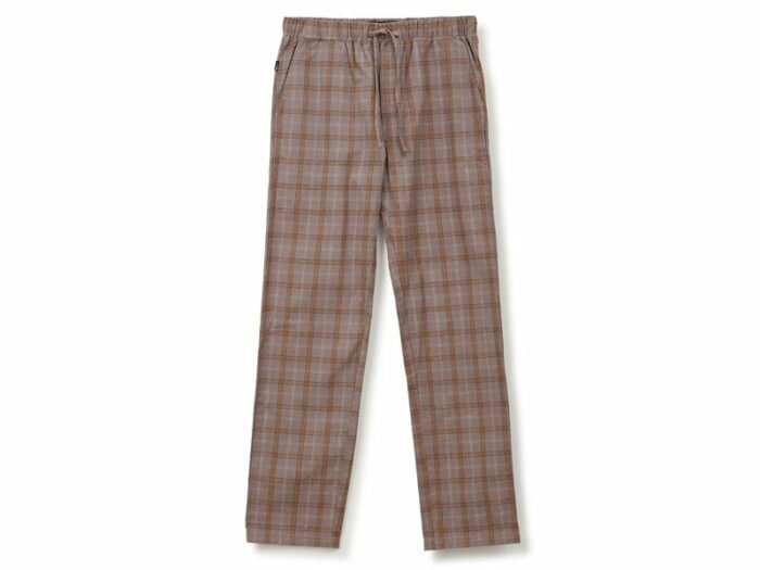 LEXINGTON Herren-Pyjama BROOKLIN ORGANIC COTTON FLANNEL PAJAMA Set, White/Gray, Größe L-0