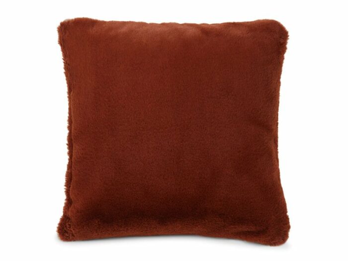 LEXINGTON Kissenhülle FAKE FUR / RECYCLED POLYESTER VISCOSE PILLOW COVER, Brown, 50 x 50-0