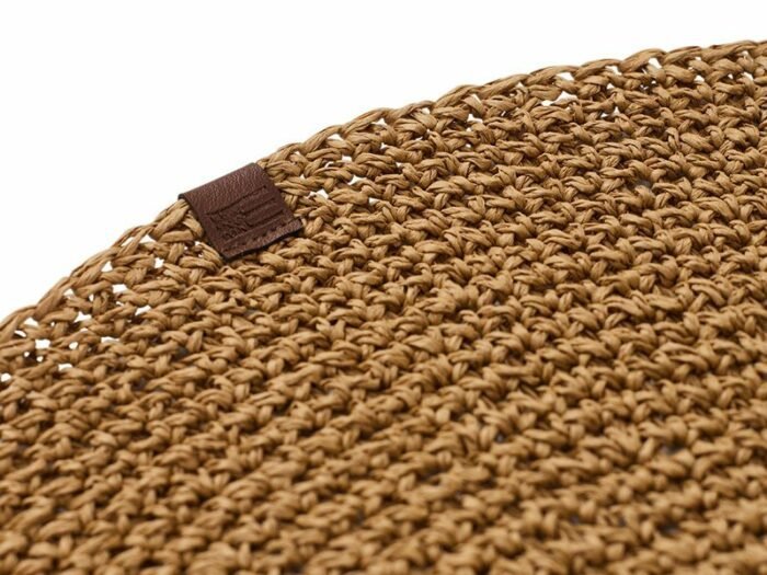 LEXINGTON Tischset ROUND RECYCLED PAPER STRAW PLACEMAT, 38 cm-32716